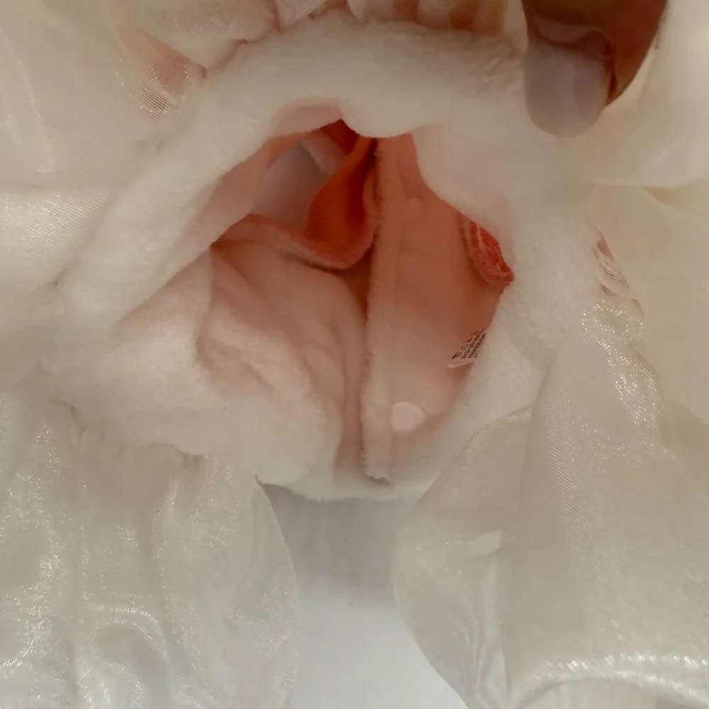 Kessie Princess Queen Fashion Model Pink and White Dog Dress with Bow - Picture 7 of 8